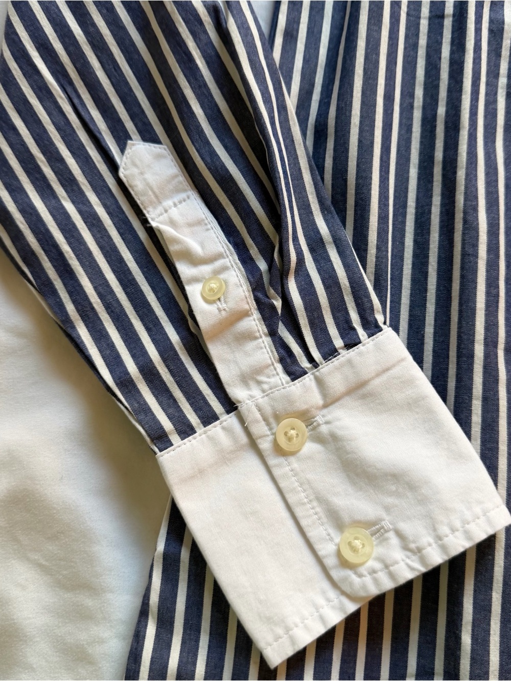 J. Crew Factory Long-sleeved Striped Shirt Dress - Picture 5 of 12